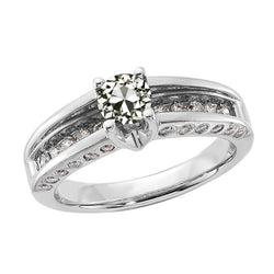 Genuine Natural Earth Mined Diamond Round Old Mine Cut Anniversary Ring Channel Set 2.50 Carats