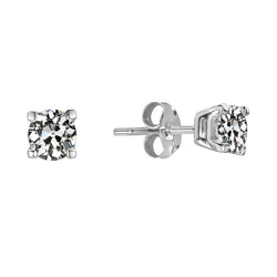 Natural Diamond Earring 2ct - White Gold 14K