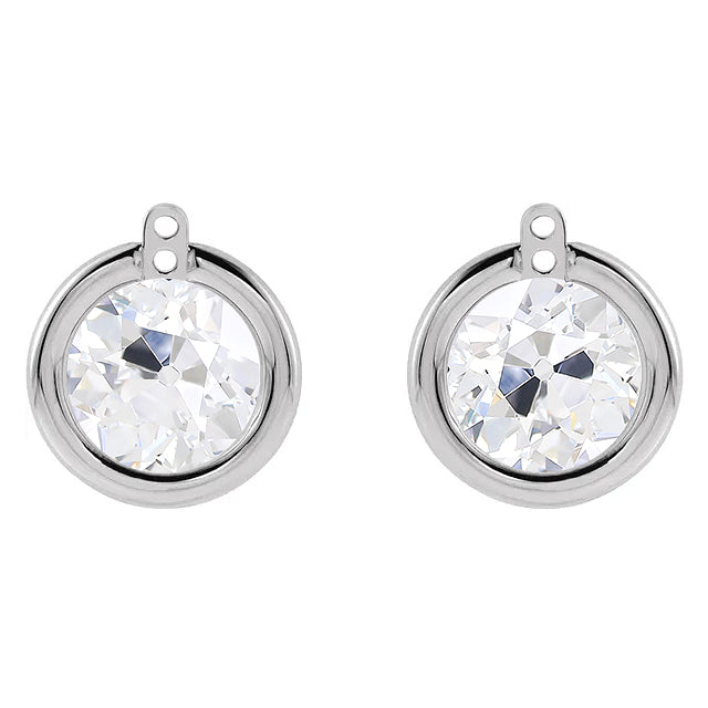 natural round diamond 4ct watch front view