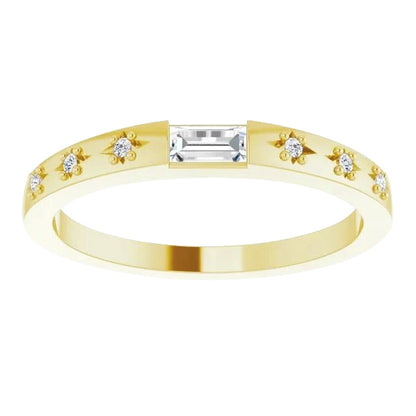 Wedding Band Half Eternity Diamond