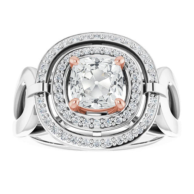 Halo Ring Old Miner Diamond