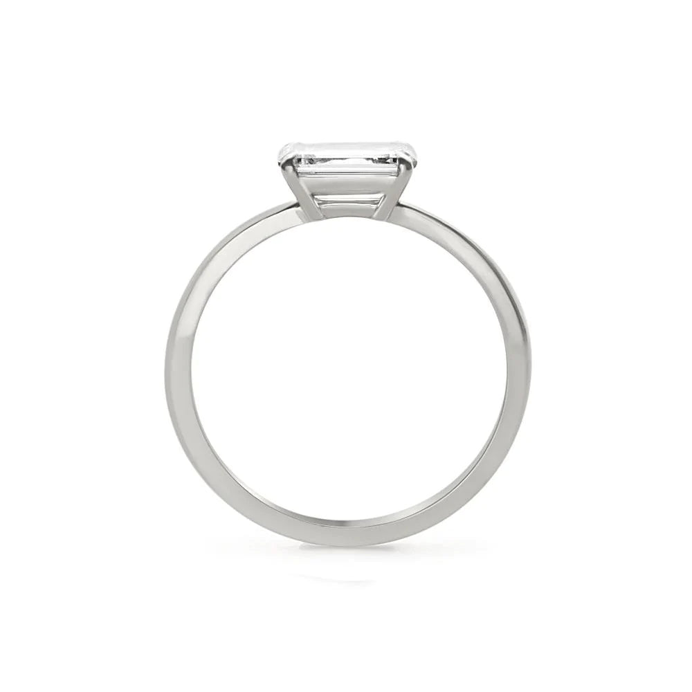 Eagle Claw Prongs Emerald Diamond Classic Ring