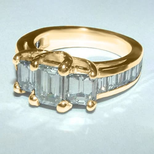 14K Yellow Gold Diamond Ring