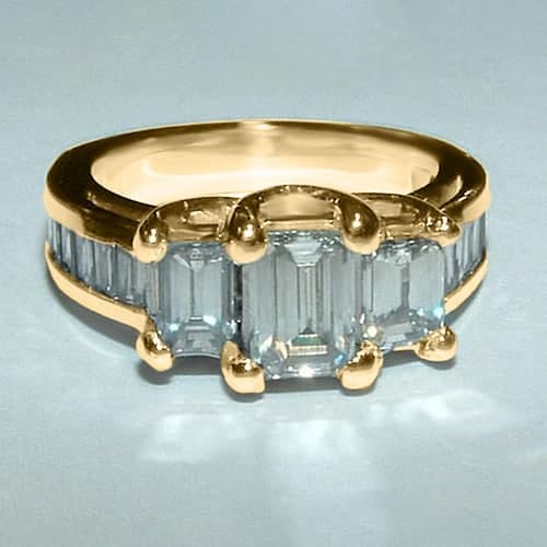 Emerald Cut Diamond Ring
