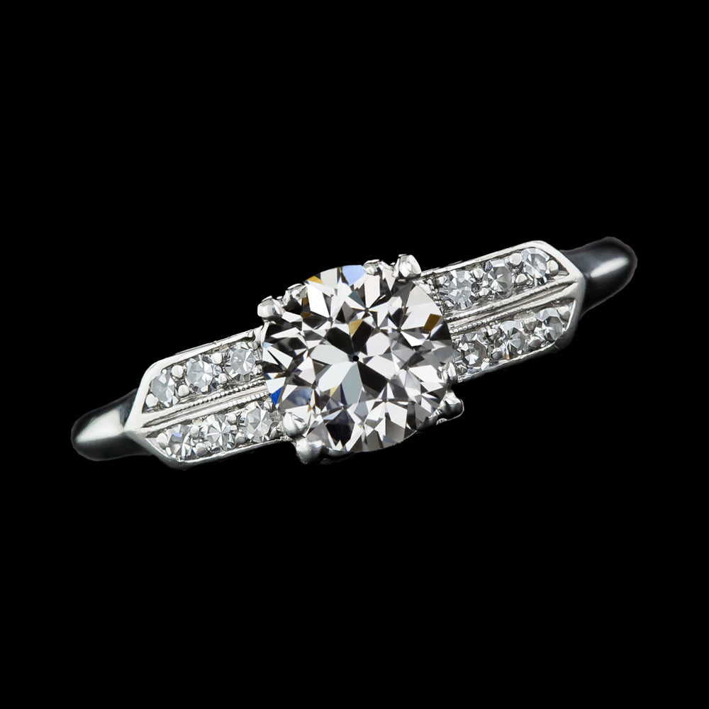 Engagement Ring Old Miner Round Diamonds