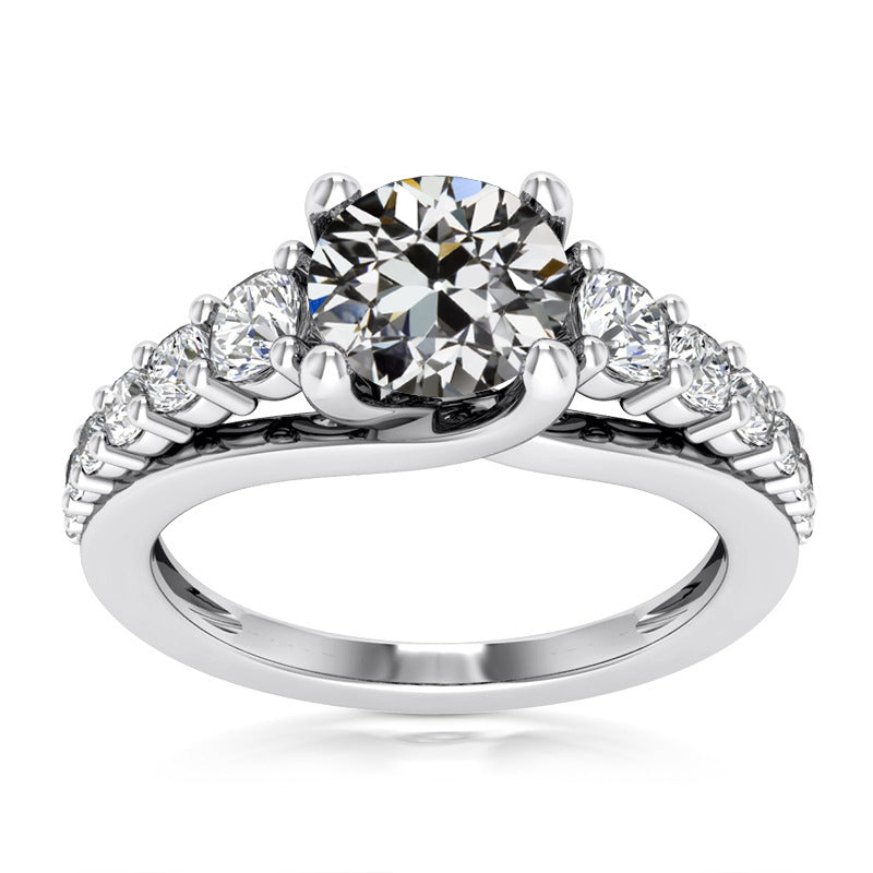 Engagement Ring Round Old European Diamond