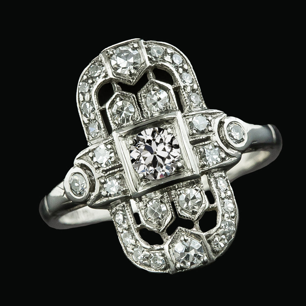 Engagement Ring Old Miner Round Diamonds