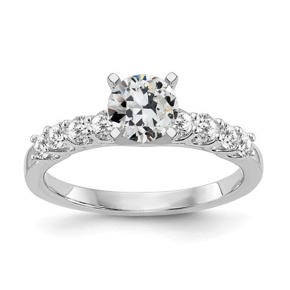 Engagement Ring With Accents Old European Diamond