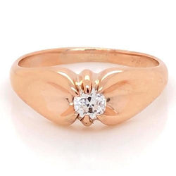 Engagement Ring 1 Carat Claw Prong Setting Rose Gold 10K Diamond
