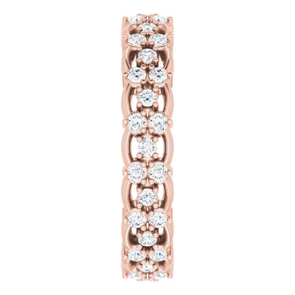 Rose Gold Eternity Band