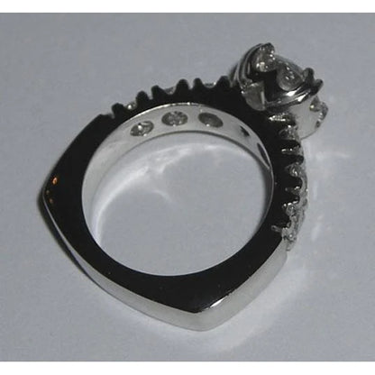 Euro Shank Diamond Round Cut Antique Style Engagement 