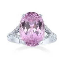 Women Jewelry Sparkling Unique Gemstone Ring White Gold Diamond 