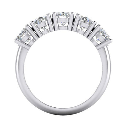Oval Diamond Eternity Band
