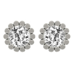 Natural Diamond Earring 3.50ct - White Gold 14K