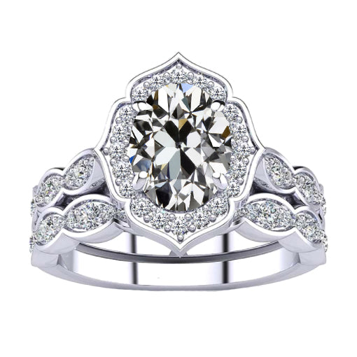 natural round diamond 4.50ct ring front view