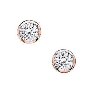 GIA CERTIFIED 2 Carat Yard Lab Grown Diamonds Earrings Rose Gold By Yards Stud Earring
