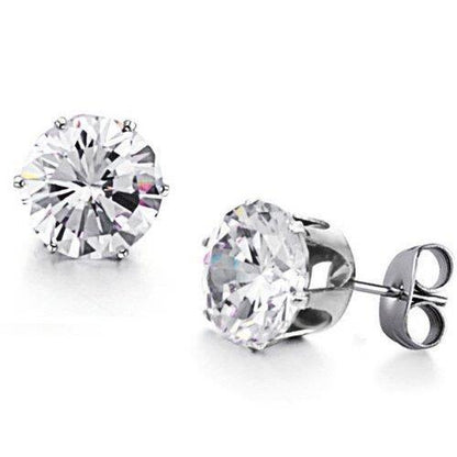 GIA Certified Lab Grown Diamonds Studs Earrings 3 Carats 14K White Gold New