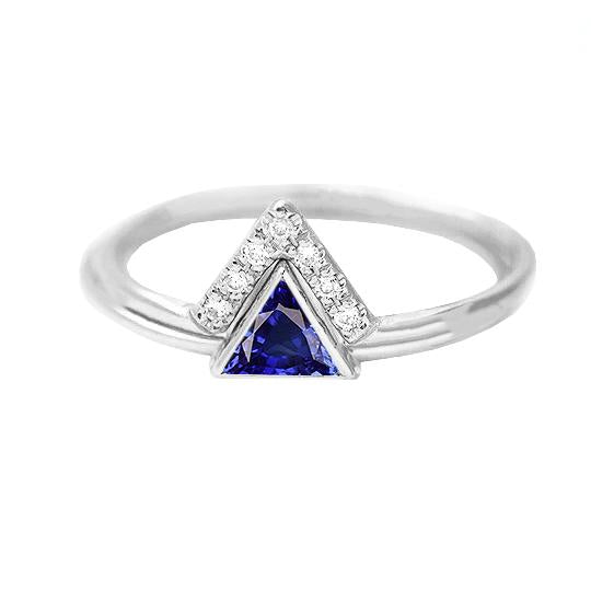  Ladies New weeding  Gemstone Jewelry Sapphire Ring