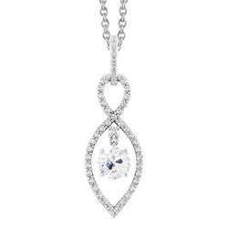 Gold 14K Natural Earth Mined Diamond Pendant Round Old Cut 2.50 Carats Prong Set