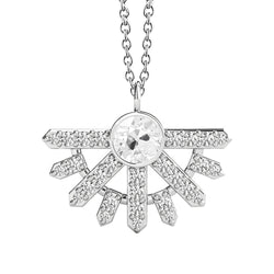 Gold 14K Natural Earth Mined Diamond Pendant Round Old Miner Bezel Set 4 Carats