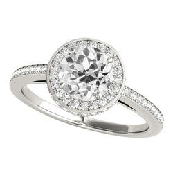 Natural Diamond Ring 5ct - White Gold 14K