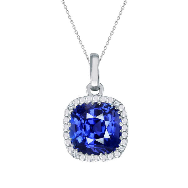 Gold Gemstone Diamond Pendant