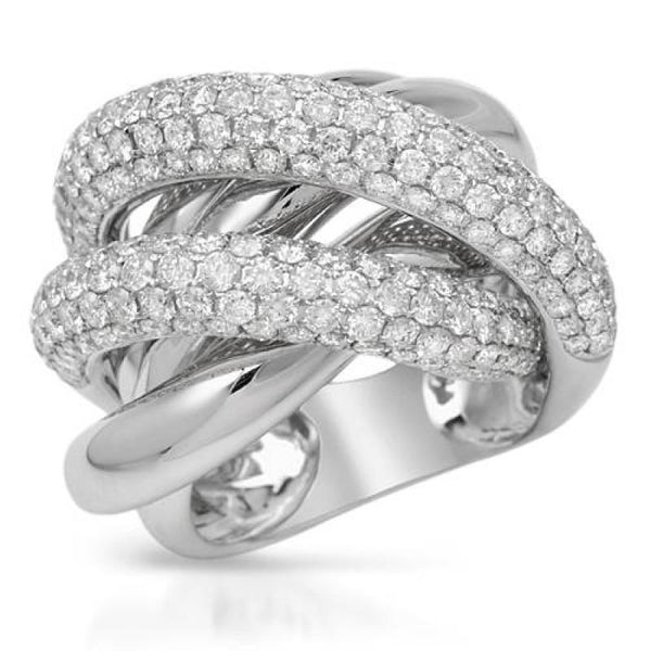 Gold Custom Jewelry Ladies Fancy Diamond Ring