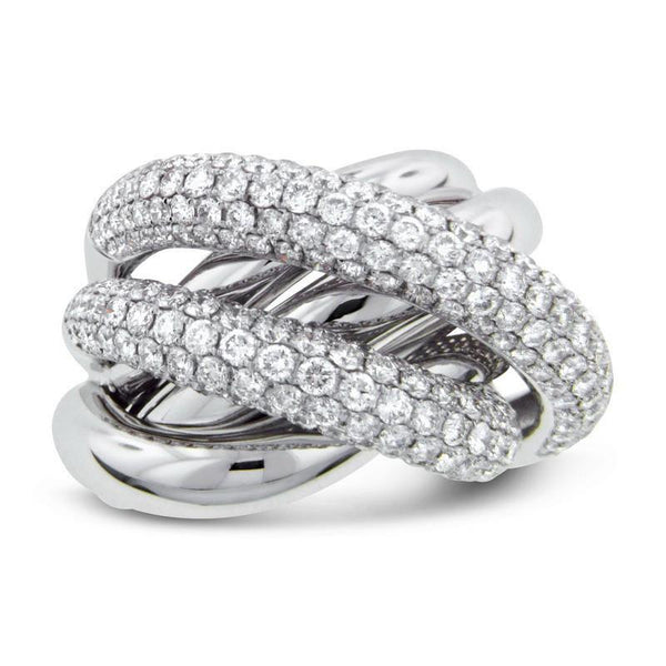 Gold Custom Jewelry Ladies Fancy Diamond Ring