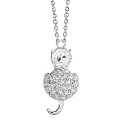 Gold Genuine Natural Earth Mined Diamond Cat Shaped Pendant Round Old Miner 2.50 Carats