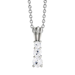 Gold Natural Earth Mined Diamond Pendant Three Stone Round Old Miner 1.50 Carats Prong Set