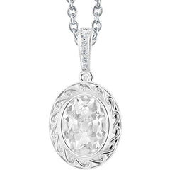 Gold Genuine Natural Earth Mined Diamond Pendant With Bail Bezel Set Oval Old Miner 4.50 Carats