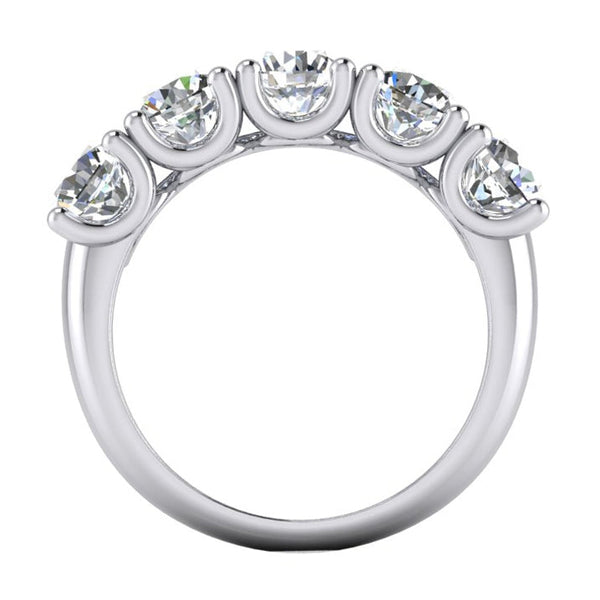 Gold Diamond Ring U prong Jewelry
