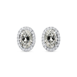 Natural Diamond Earring 6.50ct - White Gold 14K