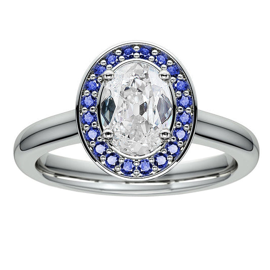 natural round diamond 5.75ct ring front view