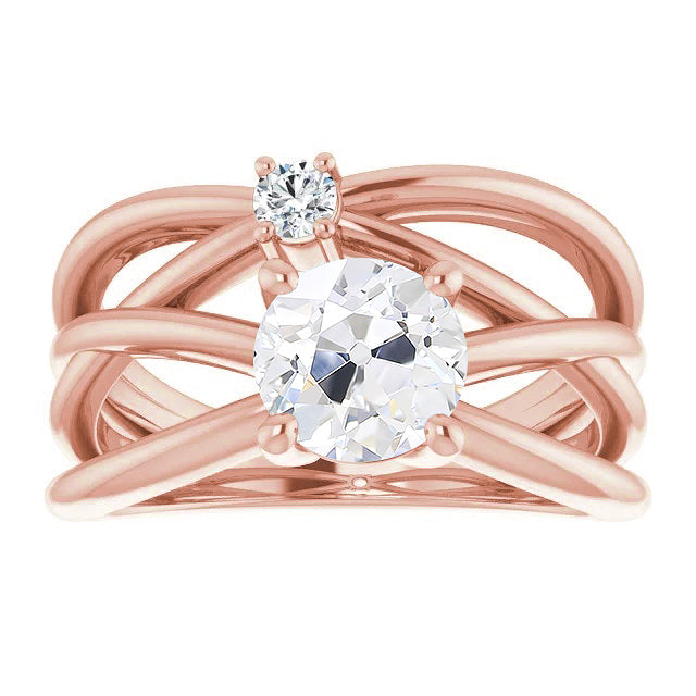 Gold Old Miner Diamond Ring