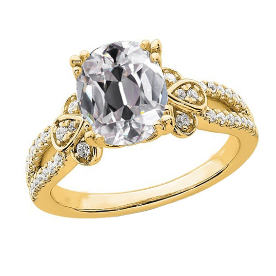 Yellow Gold Old Miner Diamond Ring