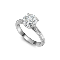 Gorgeous Round Cut 2.75 Ct Solitaire Diamond Ring 4 Prongs