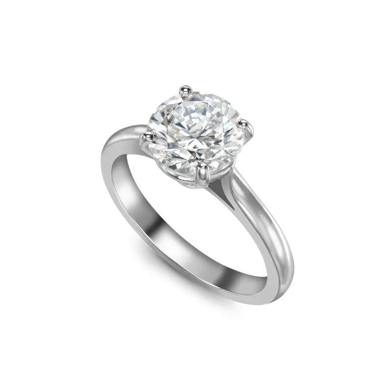 Gorgeous Round Cut Solitaire Diamond Ring 