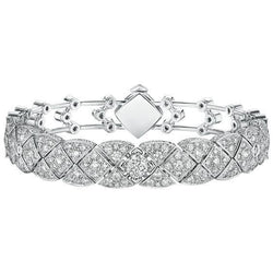 Natural Diamond Bracelet 7ct - White Gold 14K