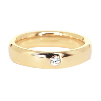 Gypsy Diamond Band 0.25 Carats Yellow Gold 14K Men's Ring