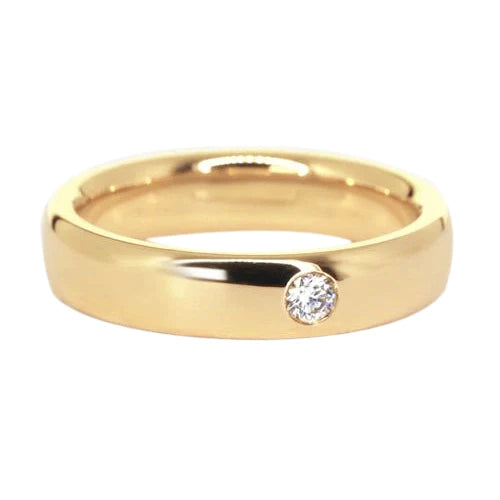 Gypsy Diamond Band 0.25 Carats Yellow Gold 14K Men's Ring
