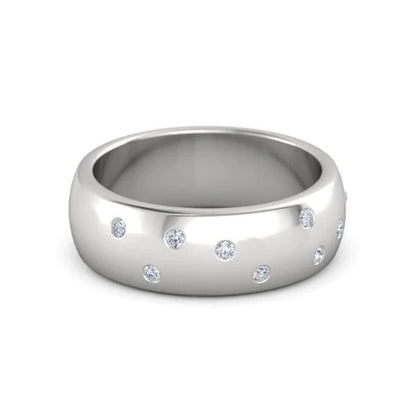 Gypsy Set Round Diamond Band 0.90 Carats