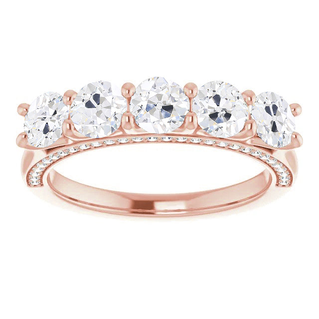 Half Eternity Band Round Old Miner