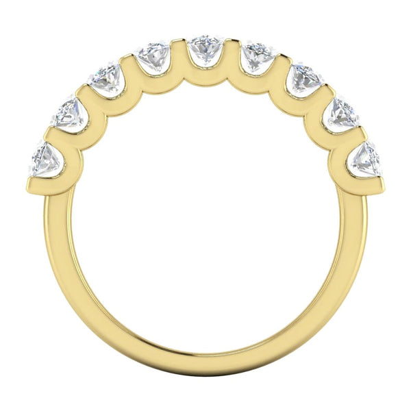 Sparkling Oval Diamond Ring Set Yellow Gold 14K