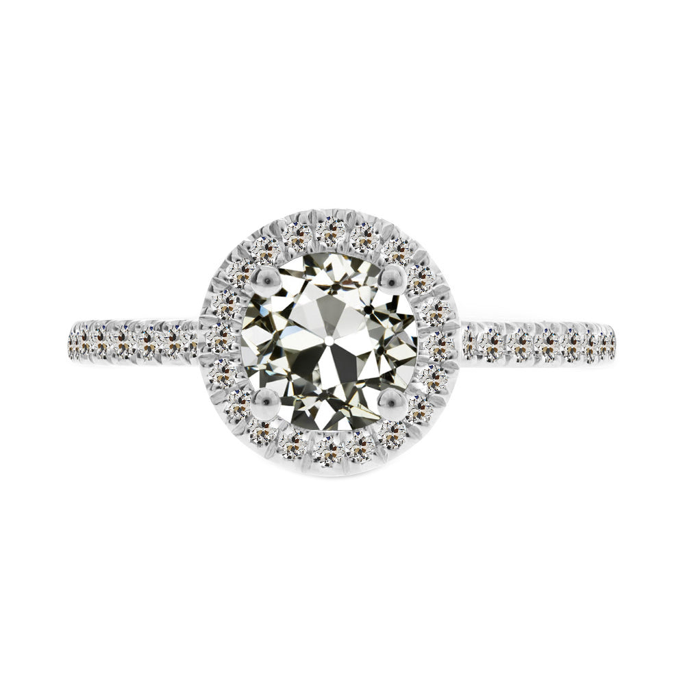 Halo Anniversary Old Miner Diamond Ring 3 Carats Jewelry