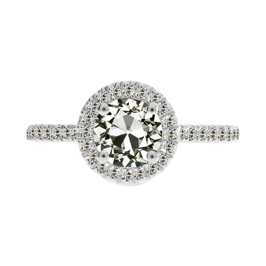 Halo Anniversary Old Miner Diamond Ring 3 Carats Jewelry