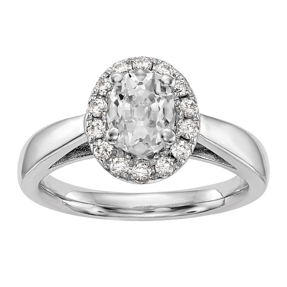 Halo Anniversary Ring Old Miner Diamond