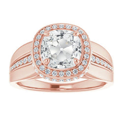 Natural Diamond Ring 8.25ct - Rose Gold 14K