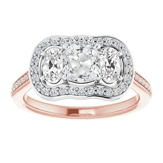 natural round diamond 10.75ct ring front view
