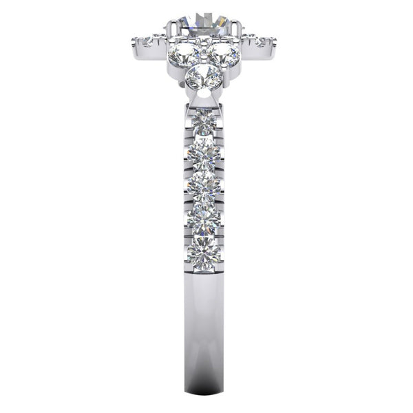 Halo Diamond Engagement Ring For Women